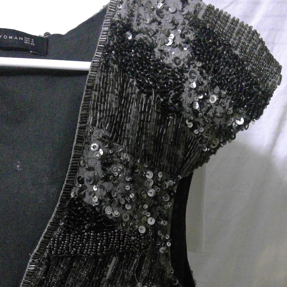 Zara Beaded and Sequined Vest Size S - Picture 2 of 6